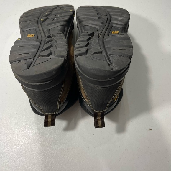 CATERPILLAR Brown Leather Hiking Work Boots Size 12 SB- main image 2